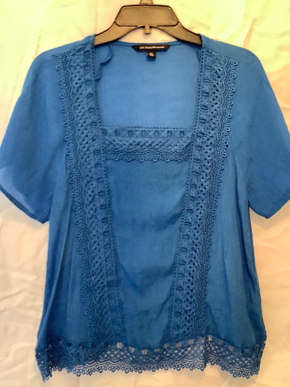 ZAC & RACHEL PM Bright Blue Blouse EUC